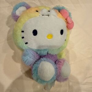 Sanrio Hello Kitty Plush Teddy Bear Rainbow